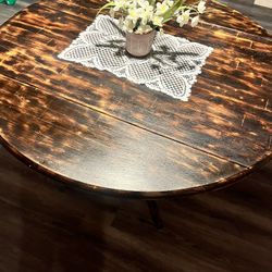 Mesa Redonda De Madera !!!!