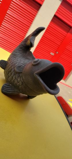 Koi fish sculpture