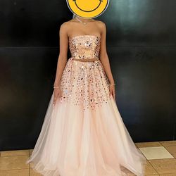 Rhinestone 2 piece Dress