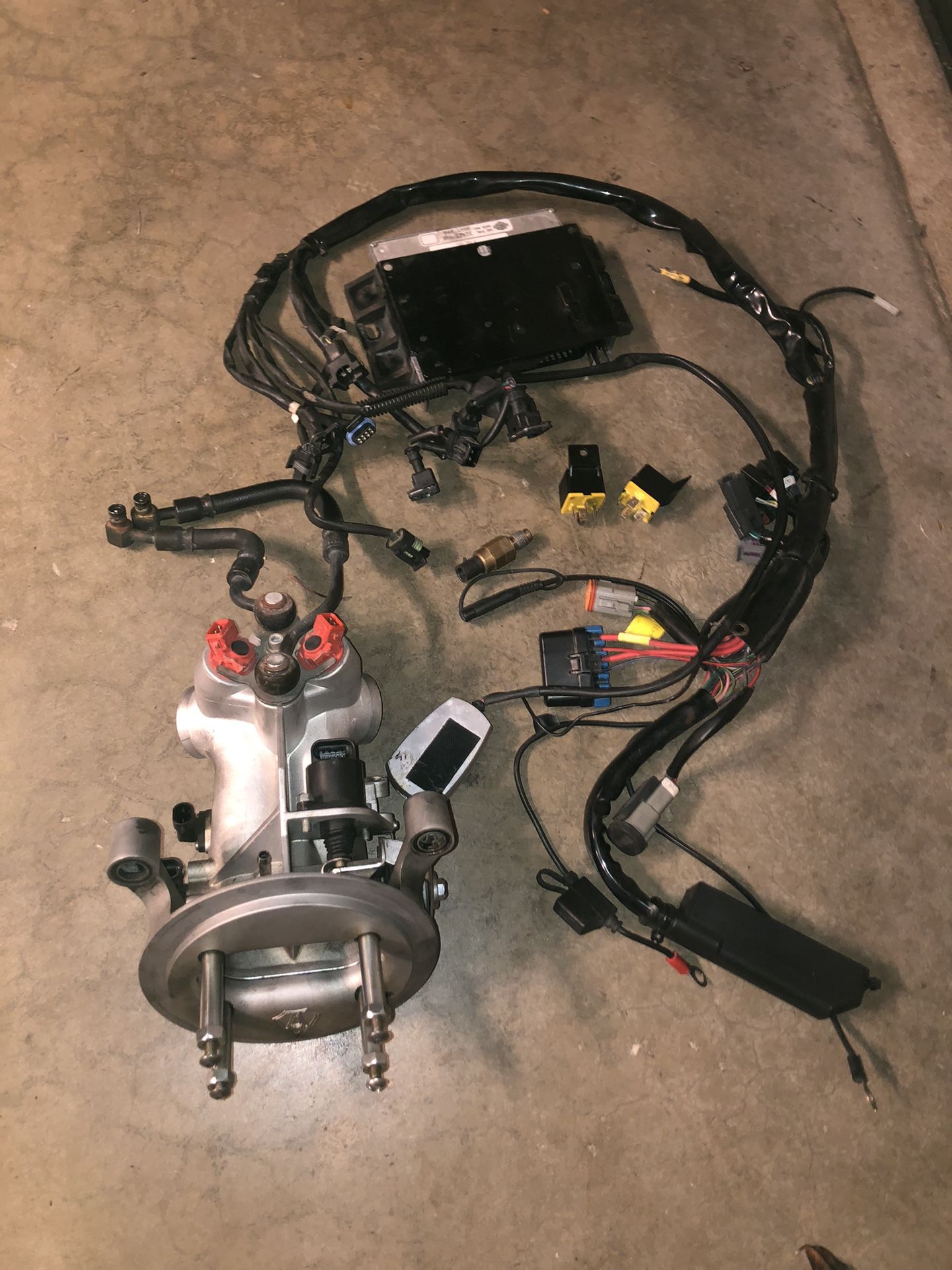 Harley FLH EFI 38mm Throttle Body And Wire Harness