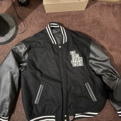 Dodgers Letterman Jacket 2xl Double Sided