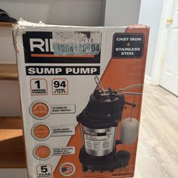 1HP Sump Pump Ridgid 
