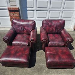 Club Chair And Ottoman