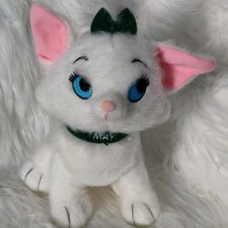Disney Store May Birthday Marie Aristocats Green Bow Plush 