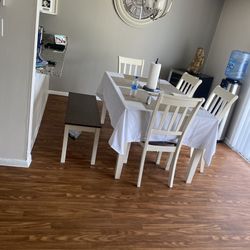 Whitesburg Dining Table and 4 Chairs Set With Bench 