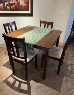 Wood Table and Chairs