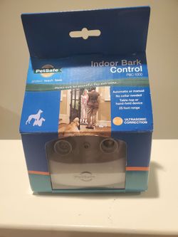 New PetSafe Indoor Bark Control Unit (PBC-1000) No-Collar Ultrasonic Deterrent