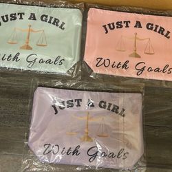 New 3 Pack Attorney , Law Zippered Makeup Pouches