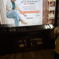 REAL HEAVY WOOD TV STAND 