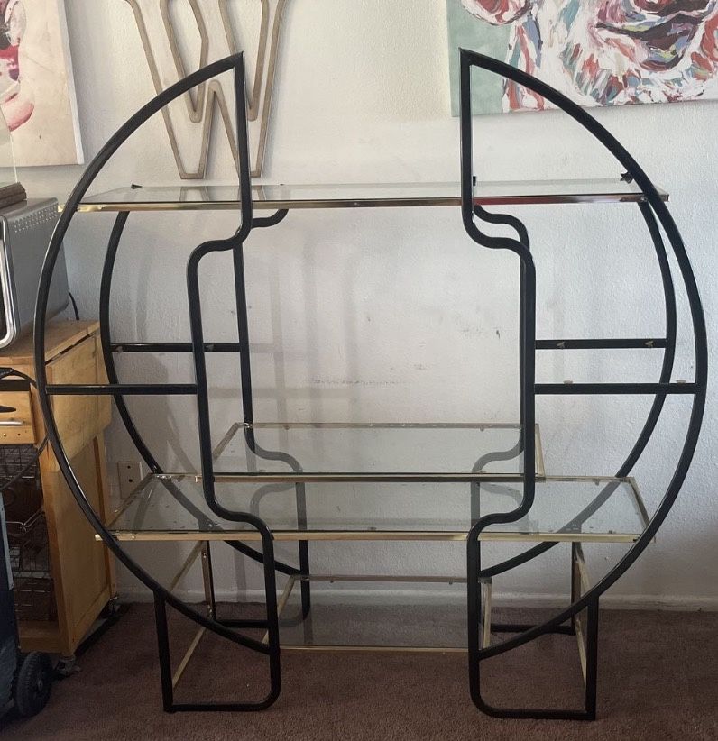 vintage Italian Hollywood Regency étagère or room divider from the 1970s,