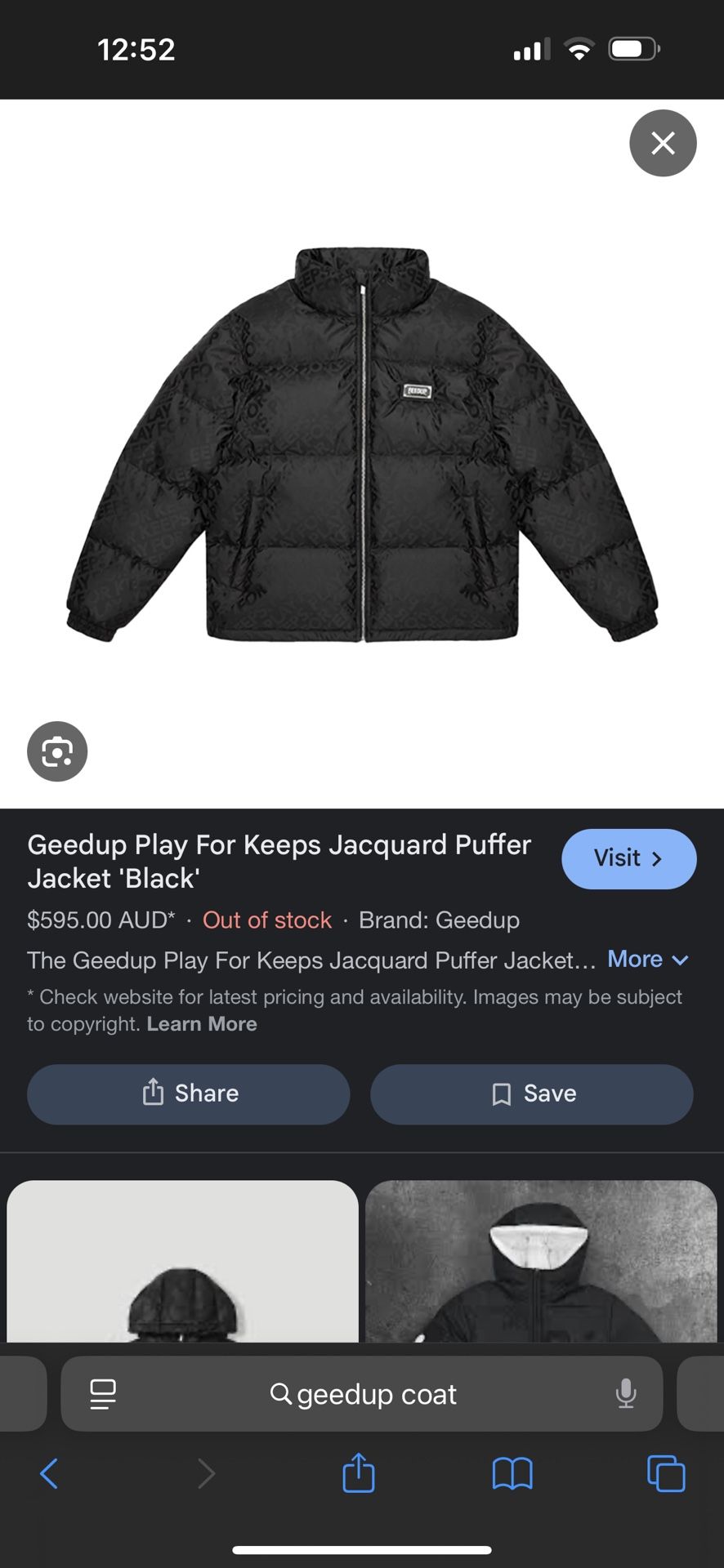 Geedup Puffer Jacket