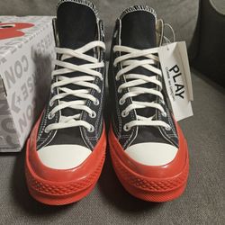 Comme des Garçons PLAY x Converse Chuck 70 High Top – Black/RedSize: Men’s 8.5