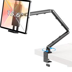 Adjustable Tablet Stand Arm Mount for Desk Bed 4.7-15.6"
