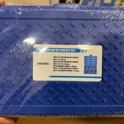 Brand New Tamper Proof Spline Bit Socket Set | M4–M18 | With Storage Case