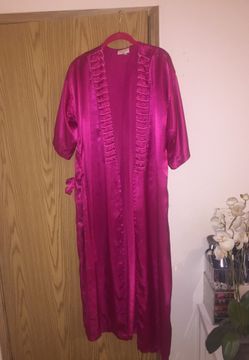 Fuchsia colored robe medium
