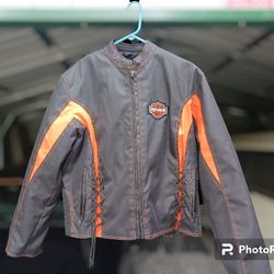 Harley Davidson motorcycles women xl biker jacket

