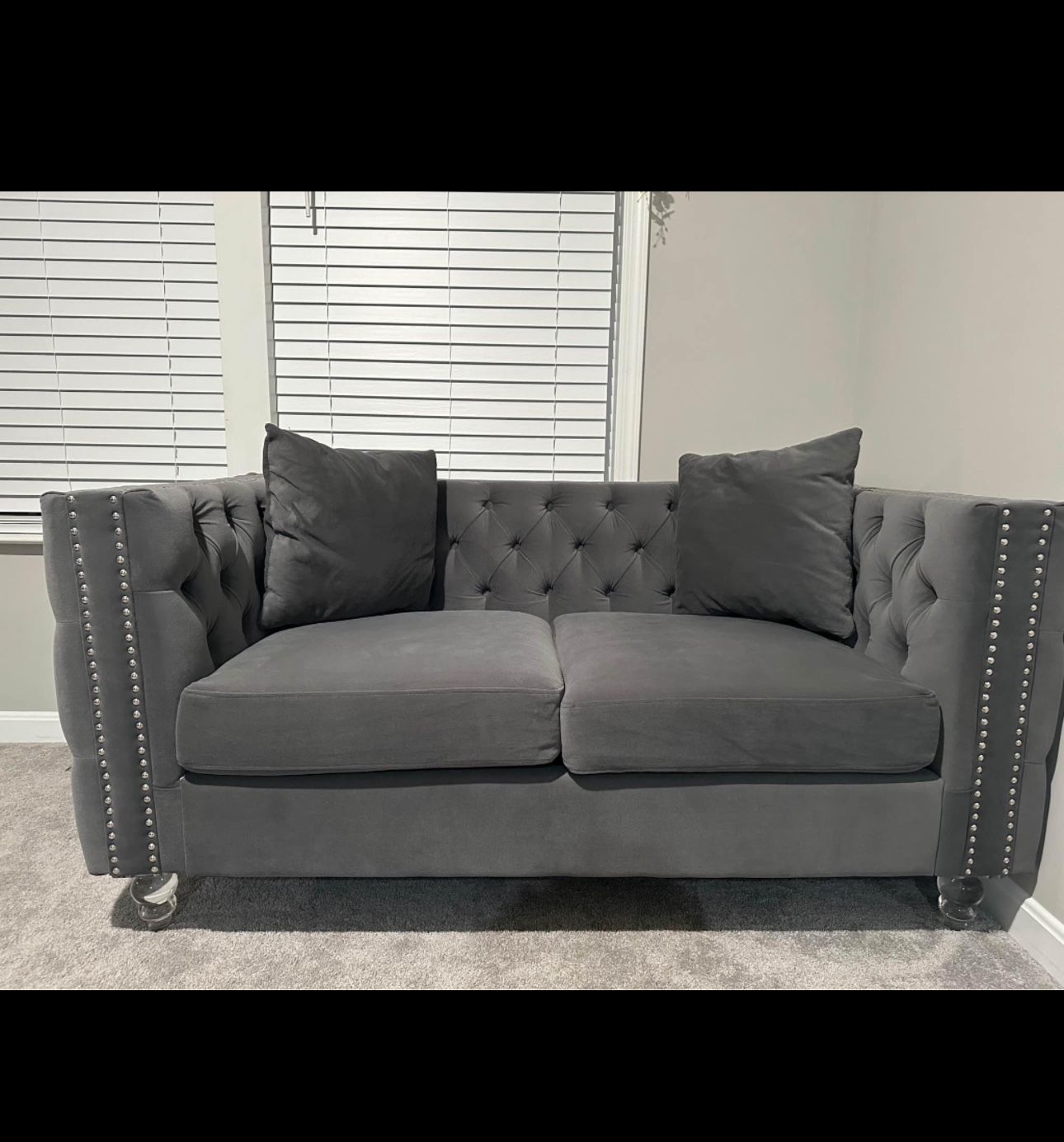 Lexicon Spencer Living Room Loveseat, Gray