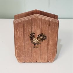 Vintage Wooden Napkin Holder 