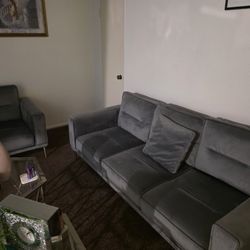 Sofas Velvet Gray Color Ashley Furniture 