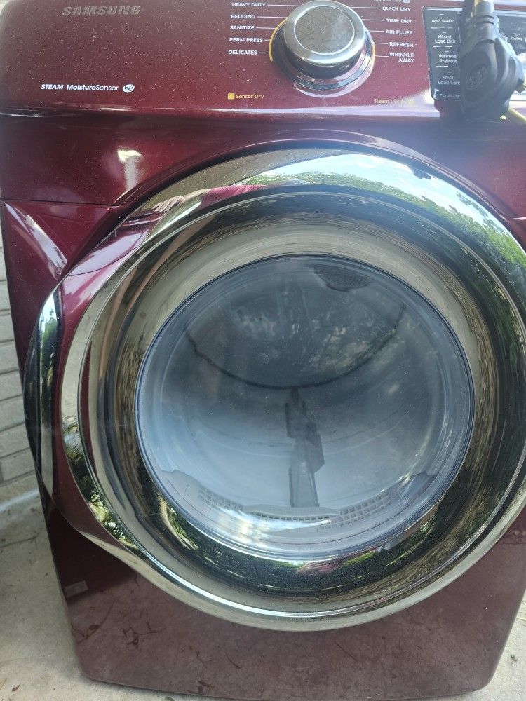 Samsung Washer And Dryer Red
