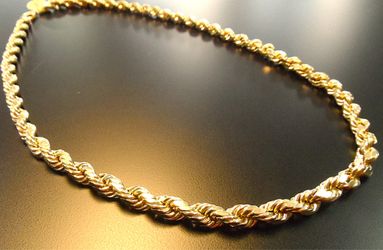 10K GOLD 20INCH THICK ROPE CHAIN (16.5GR)