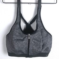 VS Sport Victoria's Secret XS Gray Front Zip Underwire Medium Impact Sports Bra