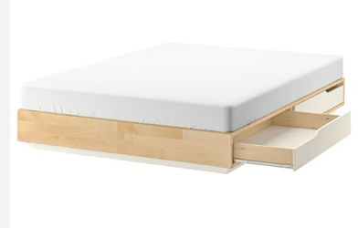 Ikea Mandal Queen bed frame  and mattress