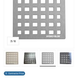 Hydro blok low profile shower pan drain cover