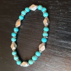 Beaded Turquoise Bracelet 