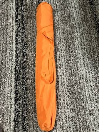 New Orange 9 Foot Patio Crank Umbrella Outdoor Furniture