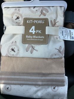 Baby blankets 4pk