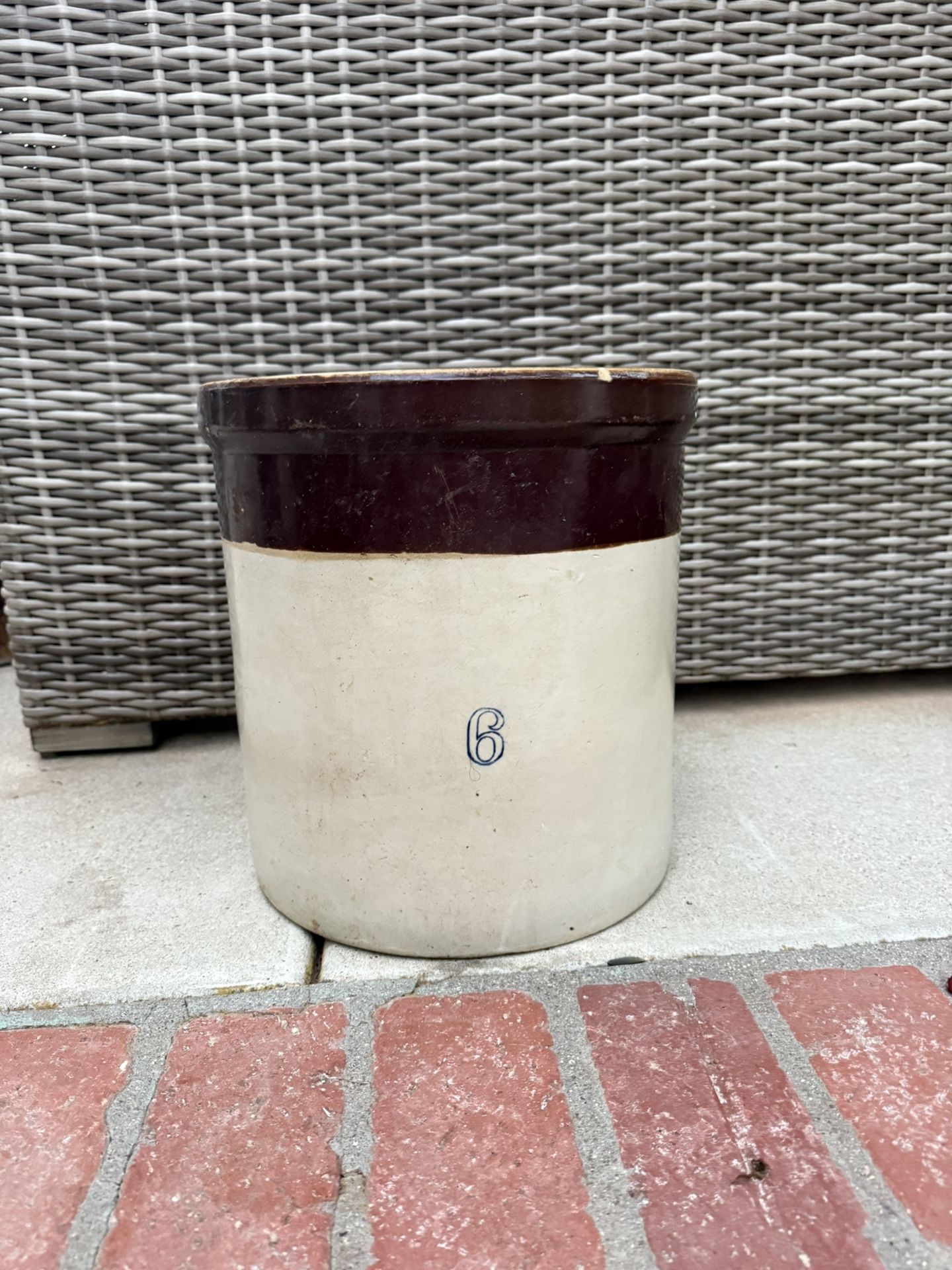 Antique 5 Gallon Stoneware Crock