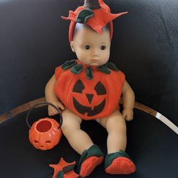 Bitty baby Trick Or Treat Pumpkin Halloween Costume American Girl 
