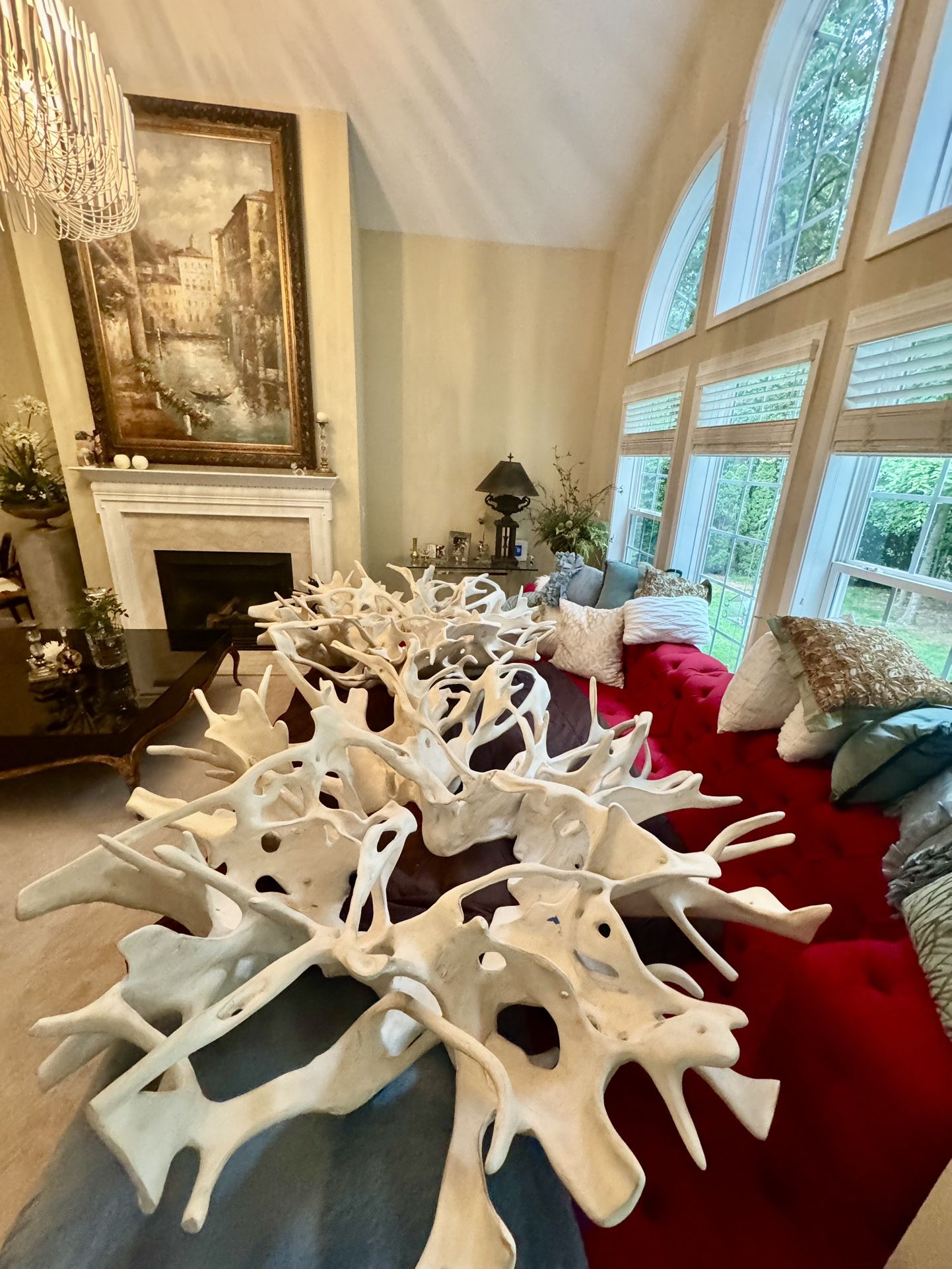 Designers attention! Massive Phillips Collection Cast Root Wall Decor - Faux Bleached .