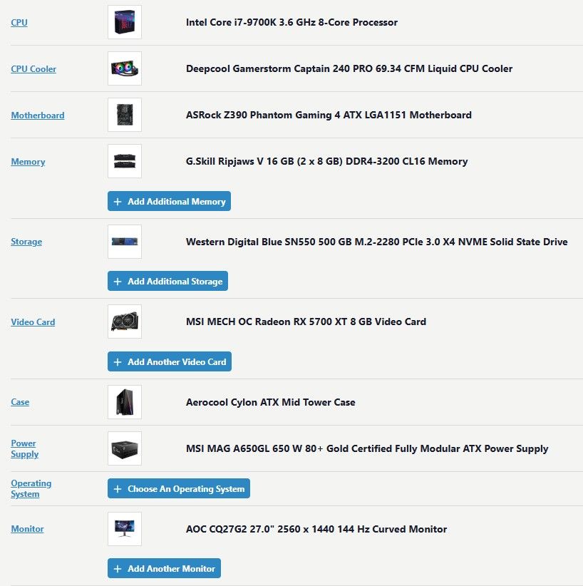 Custom Built Gaming PC