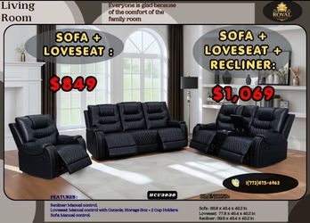Sofa + love seat