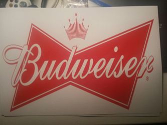 12x18 Budweiser Bar Sign