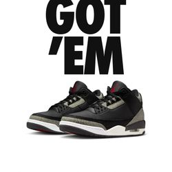 Jordan 3 Retro Levi's Black size 11