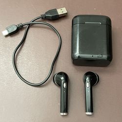 True Wireless Bluetooth Earbuds with Black Case