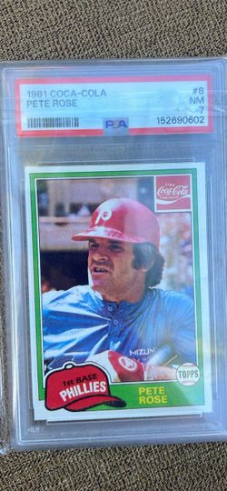 1981 Topps Coca-Cola Pete Rose PSA 7 NM