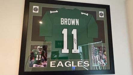 Autographed A.J. Brown Midnight Green Jersey