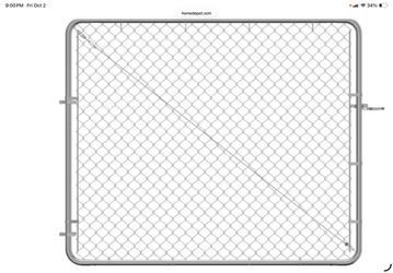 4ft adjustable chain link gate