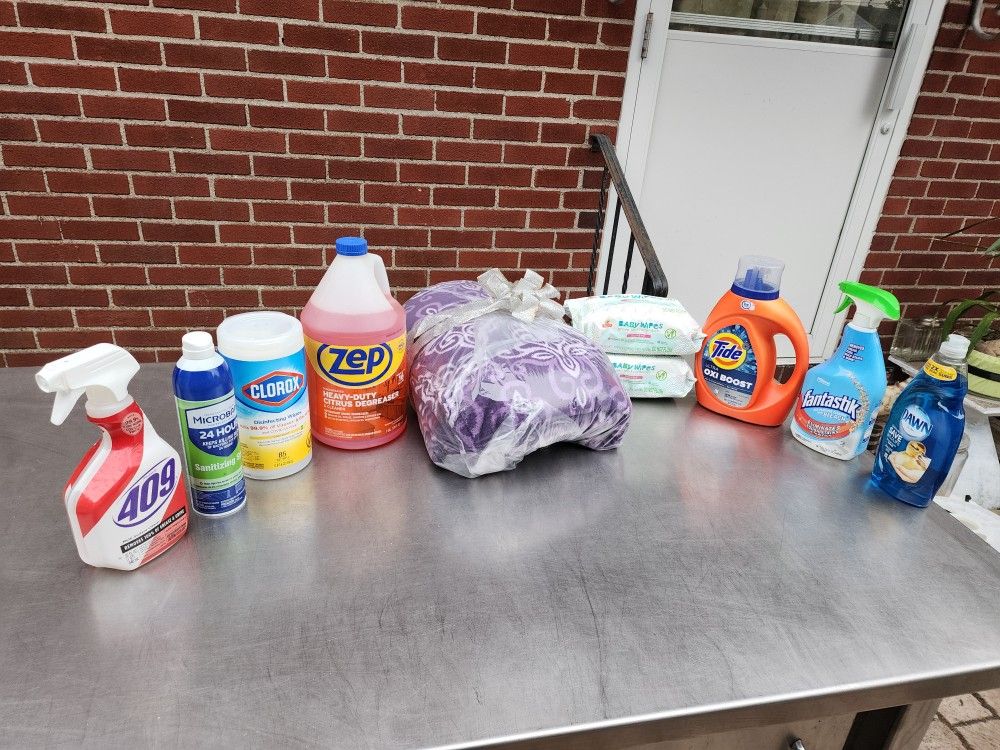 Twin Size Flence Winter Blanket & Cleaners All New All For Only $15