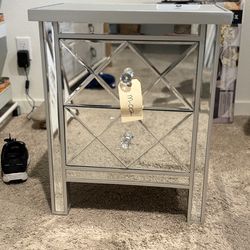 Mirror table, nightstand, accent table
