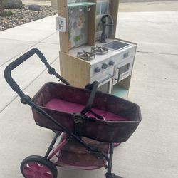 Kids Kitchen And Stroller