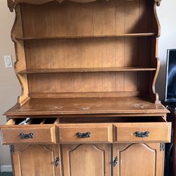 Antique Cabinet And Hutch 