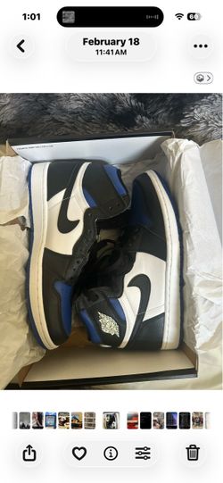Jordan 1s royal toe sz10.5