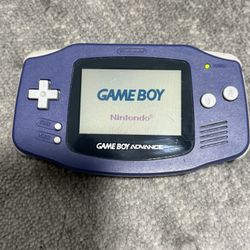 Nintendo Game Boy Advance Handheld System - Blue- W/The Fairly Oddparents Game