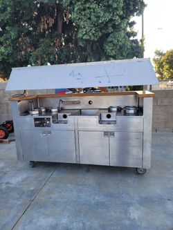 Commercial Stainless Steel Mobile Cooking Cart mobile kitchen