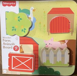 New - Wooden Farm Animal board 